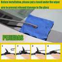 3 Wiper Blades, Front Wiper + Rear Wiper Blades for Toyota Prius 2010-2015 (26 inch + 19 inch + 16 inch) OE Original Style