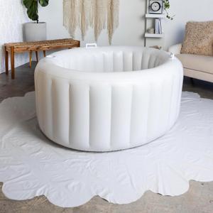 EarthsideFloorCoveringMarshmallow - Home Birth Essentials - Plastic Cover for Birthing Pool for Home Births (8.3 x 9) - Marshmallow - Home Birth Kit - PVC Plastic Pools - Home Birth Supplies