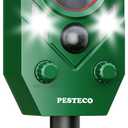 Solar Animal Repellent Outdoor, Ultrasonic Cat Repellent Outdoor, IP65 Waterproof Deer Repellent Deterrent Squirrel Racoon Skunk Rabbit, Dog Repellent for Yard Garden Lawn with PIR Sensor