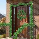 2 x 20/40/60/80 FT St Patricks Day Garland Decor Gold Green Shamrock Hat Tinsel Garland, Shiny Metallic Streamer Twist Garland Hanging St Patricks Day Decorations for Home Indoor Outdoor Party Supplies