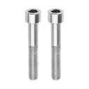 Titanium M7x40 43mm 1.0mm Pitch Allen Hex Socket Head Bolt Screw Pack of 2 (Titanium, M7x43mm)