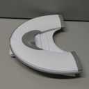 Orzbow Foldable Travel Potty Training Seat, Toddler Toilet Seat Attachment for Adult Toilets, Portable Potty with Suction Cups, Adjustable Length, Splash Guard, Non-Slip Base, Easy to Clean, White