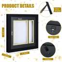 Graduation Photo Frame 4 x 6 with Tassel Holder for Pictures Photo Frame Elegant Double Mat 2026 Graduation Decor Gift for Graduate (Black)