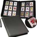 Toploader Binder 9 Pocket - Holds up 324 Toploaders with Sleeves for 3" x 4" Rigid Card Holders Double Sided PU Card Holder for Sports Card, MTG, TCG, Game