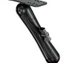 Aluminum Alloy Fish Finder Mount with C Size 1.5" Ball Rectangle Plate & Round Base, 9.1" Long Arm Marine Electronic Mount Compatible with Garmin, Lowrance, Humminbird, Raymarine and More