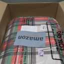 Breling Christmas Area Rug 4x6 Feet Xmas Red Buffalo Plaid Soft Washable Christmas Rug Non-Slip Xmas Decorative Floor Carpet for Living Room Bedroom Dining Room Kitchen Bathroom Hallway