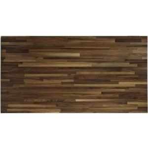 CONSDAN Butcher Block Counter Top, Walnut Solid Hardwood Countertop, Wood Slabs for Kitchen, Reversible, Both Side Polished, Prefinished with Food-safe Oil, 1.5" Thickness, 48"x25"