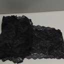 MECCANIXITY 6 Inch Wide 5 Yard Lace Ribbon Floral Pattern Black Lace Trim Ribbon for Sewing Making, and DIY Crafts, Gift Wrapping, Bouquets, Wedding Decor