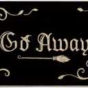 GAGEC Halloween Door Mat Outdoor Rug Go Away Doormat Happy Halloween Rugs Farmhouse Decor Home Kitchen Floor Front Door Mats 17 x 27 Inch