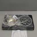 Elevated Dog Bowls, Dog Feeder with 1*Stainless Steel Dishes & 1*Slow Feeder Bowl, 5 Heights Adjustable Raised Stand for Medium Large, Food Dishes with Non-Slip Feet (Black)