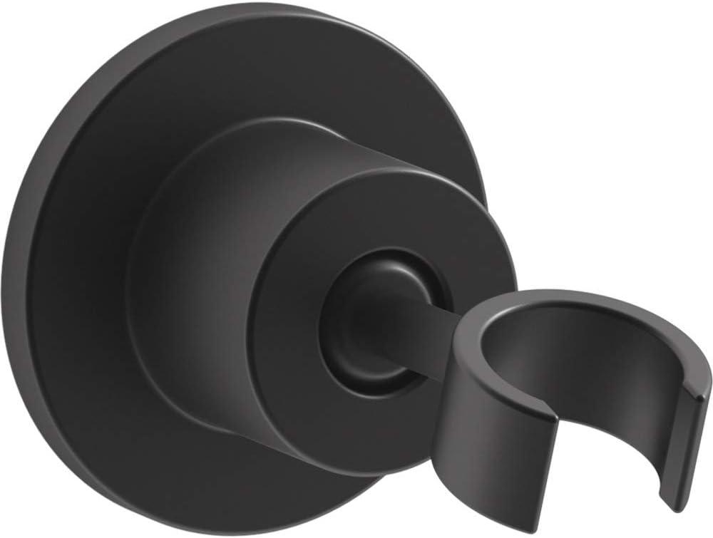 Kohler 975-BL Adjustable Wall-Mount Holder, Matte Black