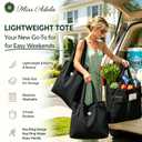 CYD Summer Beach Bag for Women, Lightweight Soft Tote with Shoulder Strap, Foldable Packable Pool Carryall with Dual Pockets