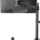 WALI Single Monitor Mount, Single Monitor Arm Desk Mount,Desk Monitor Stand, Holds Screen Up to 32inch, 22lbs, Adjustable Mount with C-CLAMP Designed for Home Office Application(M001), Black (16 inch Tall)