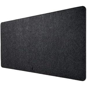 AnubisGX Premium Felt Mouse Pad (Black XL 36x18) | 24 Color/Size/Quantity Options | Superior Stitched Wool Office XL Desk Pad with Anti-Slip Base | Large Minimalist Computer Keyboard Mat