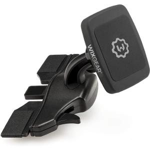 WixGear Cd Mount, CD Slot Magnetic Car Mount Holder for Cell Phones and mini Tablets with Fast Swift snap Technology, [Only Fits CD Player Slots Measuring 4.5 to 5 Inches]