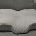 Osteo Cervical Pillow for Neck Pain Relief, Hollow Design Odorless Memory Foam Pillows with Cooling Case, Adjustable Orthopedic Bed Pillow for Sleeping, Support for Side Back Sleepers (Queen(25.5*16.5*5.2/4.1 inches), White)