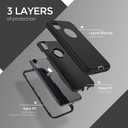 ORIbox Case Compatible with iPhone Xs Max Case, Soft-Touch Finish of The Liquid Silicone Exterior Feels