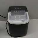 Ice Maker Countertop, Efficient Easy Carry Ice Machine, Self-Cleaning Ice Maker with Ice Scoop & Basket, 9pcs/ 6mins 26.6Lbs Per Day for Home/Office/Kitchen,Black