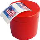 Postage Stamp Dispenser - Stamp Roll Dispenser Red Iron can Material Stamp Dispenser Compact and Impact-Resistant for Desk Organization of Home Office Supplies