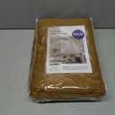 MIULEE Golden Brown Back Tab Blackout Curtains 120 Inch Long 2 Panels Set for Bedroom, Rod Pocket/Pinch Pleated Extra Long Thermal Insulated Living Room Darkening Light Blocking 10FT Drapes