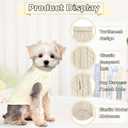 2 Pieces Dog Sweaters for Medium Dogs Girl boy, Knitted Chihuahua Sweater Yorkie Dachshund,Dog Sweaters for Small Dogs Girl Male Fall Winter Puppy CatMedium (Pink+beige)