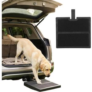 Pet Hitch Step for 2 Inch Trailer Receiver | Dog Hitch Step Help Dogs Get in & Out of Car SUV, Hitch Step for Dog Supports 200lbs, Portable Lightweight with Anti-Slip Pad