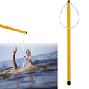 Rescue Hook Water Rescue Pole,4-15ft Telescopic Pool Rescue Hook with Pole, Adjustable Rescue Equipment Lightweight, Emergency Rescue Equipment for Drowning Swimmers (177IN-Orange (Color))