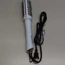 Farery Thermal Brush 1.5 Inch for Short to Medium Hair, Heated Round Curling Iron with 5 Heat Settings Up to 420F, Hot Styling Tool for Curls Bangs Volume Flips, Dual Voltage Travel (Blue)