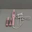 3 in 1 Automatic Curling Iron, Hair Curlers with 3 Curling Barrels (1" - 1.25" - 1.5"), Rotating Curling Iron with 3 Temp, 2-Way Rotation, 10S Fast Heating, Anti-Scald, Dual Voltage, Pink