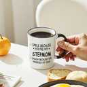 Jogskeor I Smile Because You Are My Stepmom Coffee Mug, Stepmom Mothers Day Birthday Christmas Gifts for Stepmom Bonus Mom