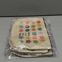 Elpwk Enjoy The Little Things Makeup Bag,Flower Cosmetic Bags, Inspirational Gifts For Women,Therapy Gifts Zipper Makeup Pouch for Purse Pack of 4