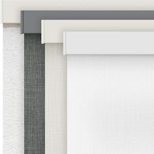 AOSKY Cordless Blackout Roller Shades for Windows, 36"W x 72"H, Linen White Black Out Free-Stop Shade with Valance, Thermal Insulated & UV Protection Fabric, Pull Down Window blinds for Indoor Bedroom, Color: Linen White（aluminum Cover）