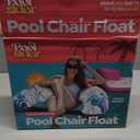 Pool Chair Floats - 2 Pack Floating Pool Chairs for Adults | Inflatable Pool Chair with Cup Holder & Armrest | Swimming Chairs for Adults | Tropical Design (Pink/Blue) Pool Float Chair - Poolsider