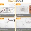 GZV RV Lights Interior, RV LED Lights Interior 12v, LED Ceiling Dome Lights for RV Camper Travel Trailer, RV Accessories for Inside, 650LM Brightness, 5 Pack 4000K