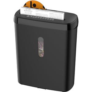 Paper Shredder for Home10-Sheet Strip Cut,12 L Basket,P-2 Security Level,Shred CD & Credit Card Shredders for Home Use