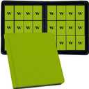 12 Pocket Card Binder, 720 Pockets PU Leather Zipper Trading Card Collection Album, Side-Loading Card Storage Folders for MTG, TCG, Game/Sport Crads (Apple Green, 12 Pockets)