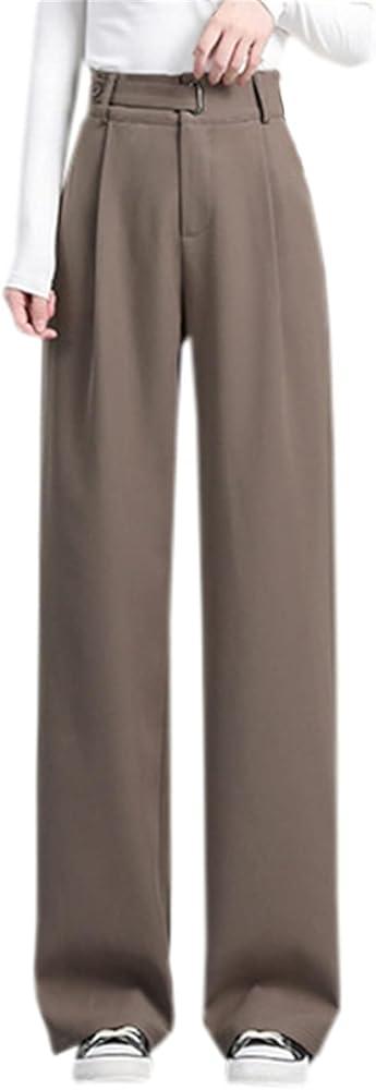 Betusline Women's Wide Leg Pants Business Casual Straight Office Trousers for Women, X-Small Betusline Women's Wide Leg Pants Business Casual Straight Office Trousers for Women, X-Small