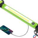 Mechanic Work Light, 3000LM Magnetic Work Lights, 5200mAh Rechargeable LED Work Light Bar, Portable Cordless Underhood Work Lights with Hooks for Inspection Workshop Emergency (Green)