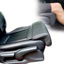 Car Leg Extender Leg Support Cushion for Car Driver Seat Office Chair, Universal Car Seat Extender Pad Leg Support Pillow for Cars Buses Trains Office Home (Black)