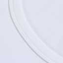 Roselux Women's Summer Scoop Neck Short Sleeve T-Shirts Ribbed Knit Slim Fitted Casual Basic Top (White, M)