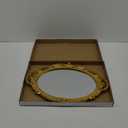 Eaoundm 14.5 x 10 inchs Small Oval Antique Decorative Wall Mirror Vintage Hanging Mirror (Gold)