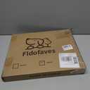 Fldofaves Dog Gate Indoor,18"-45" Extra Wide Metal Short Dog Gate to Step Over, 14" Tall Small Pet Gate with 3 Extension Kits, Pressure Mounted for Doorways & Stairs