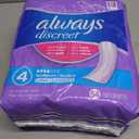 Always Discreet Adult Incontinence Pads for Women, Drier vs Poise, 4 Drop Long Length, Moderate Absorbency, Pads for Bladder Control Management, Bladder Leaks, & Postpartum Pads, 54ct