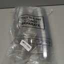 Ziliny 50 Sets, 12 oz Clear Plastic Cups with Strawless Sip Lids, Thickened Clear Disposable Plastic PET Crystal Cups for Iced Coffee, Smoothie, Cold Beverage, Drink Shops and Party Catering