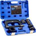 Orion Motor Tech Ball Joint Press Kit, Heavy Duty Ball Joint Removal Tool with 4wd Adapters, Ball Joint Tool for Most 2WD and 4WD Cars and Light Trucks (black C-frame)