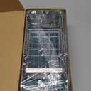 Cisily Sink Caddy Sponge Holder for Kitchen, 304 Stainless Steel Rustproof, Kitchen Sink Caddy with High Brush Holder, Dish Sponge Organizer with Divider(Silver) (9.25)