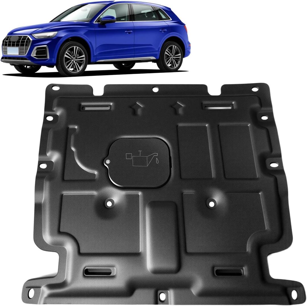 Front Engine Splash Shield Fit for Audi Q5/SQ5 2018-2024 Engine Engine Case Guards Suitable for Q5/SQ5 Under Engine Cover Mud Flaps Directly Replace Original Front Engine Splash Shield Fit for Audi Q5/SQ5 2018-2024 Engine Engine Case Guards Suitable for Q5/SQ5 Under Engine Cover Mud Flaps Directly Replace Original