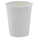 Amazon Basics Disposable Compostable Paper Coffee Cups for Hot & Cold Beverages, Leak-Proof, 8 Ounces, White, 1000 Count, 8.01 Ounces