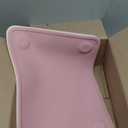 WeeSprout Silicone Suction Placemats for Babies, Toddlers & Kids, Durable Food Grade Silicone with Non-Slip Suction, Raised Edges Contain Mess, Dishwasher Safe, for Dining Table & Restaurants, 2 Pack (Large, Matte Pink, Off-white)