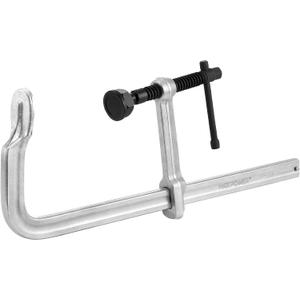 MAXPOWER 16 inch F Clamp, 5-1/2 inch Throat Depth, Removable Swivel Pad, Max Jaw Opening 12-inch Heavy Duty Clamps for Welding